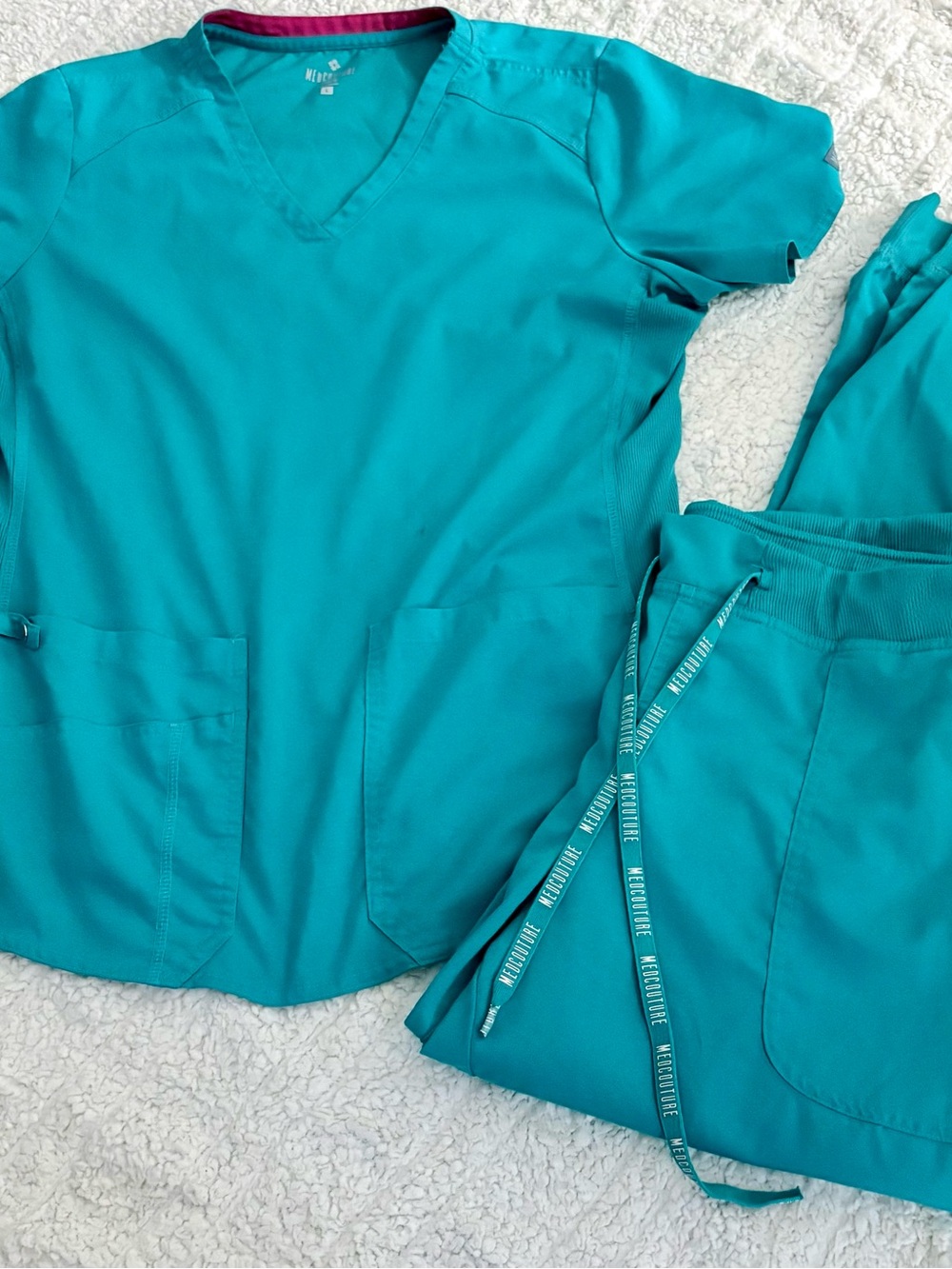 7 sets Med Couture Teal, Burgundy, Olive, Black, Gray, Navy, Royal Blue - Picture 8 of 8